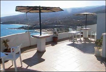 Rooftop Guest Terrace With Panoramic View Of Armenistis and the Aegean Sea