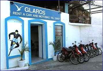 GLAROS RENT A CAR and MOTORBIKE AGIOS KIRIKOS 